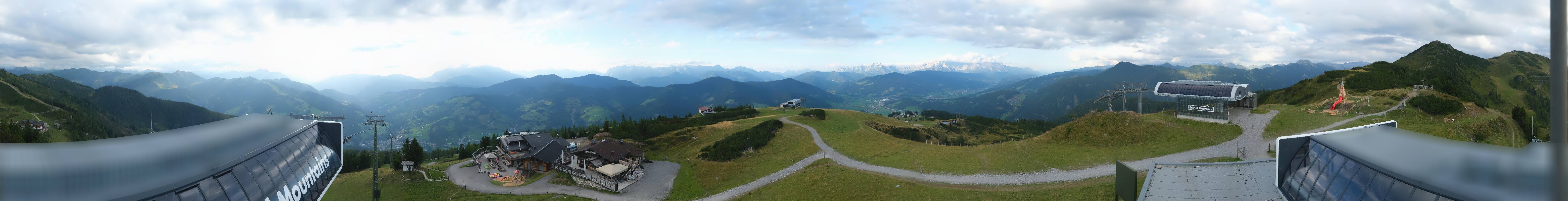 Archiv Foto Webcam Wagrain Grießenkareck - Bergstation Flying Mozart