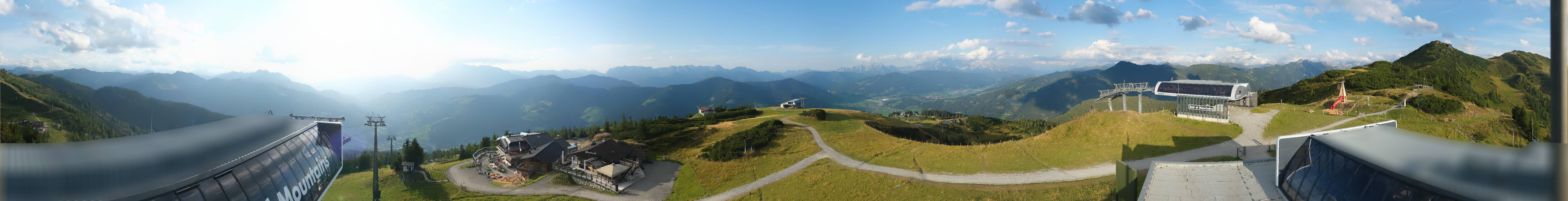 Archiv Foto Webcam Wagrain Grießenkareck - Bergstation Flying Mozart