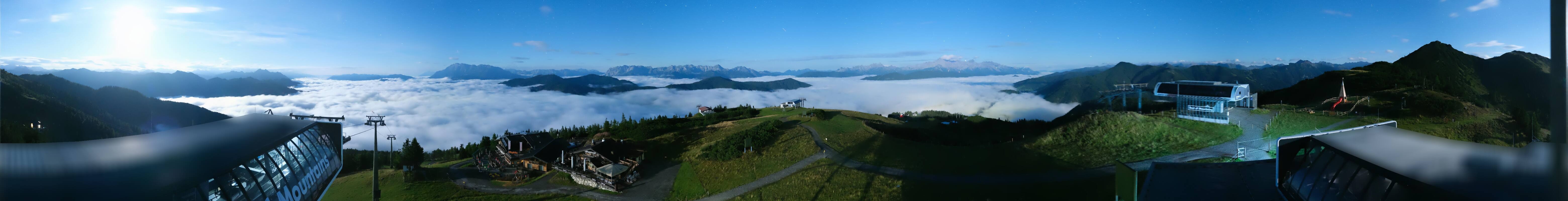Archiv Foto Webcam Wagrain Grießenkareck - Bergstation Flying Mozart