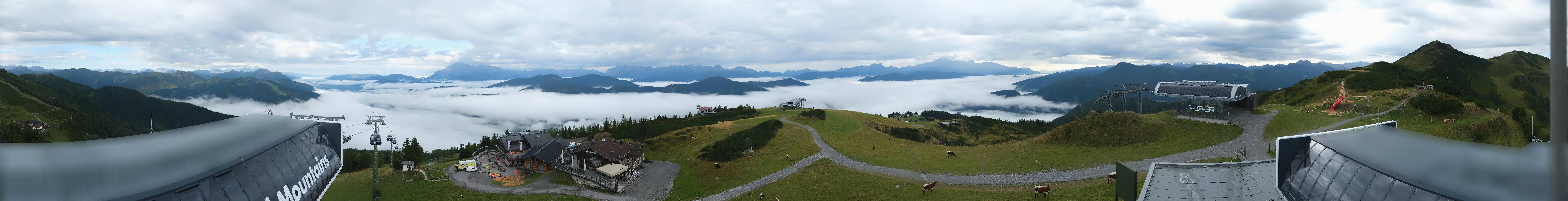 Archiv Foto Webcam Wagrain Grießenkareck - Bergstation Flying Mozart