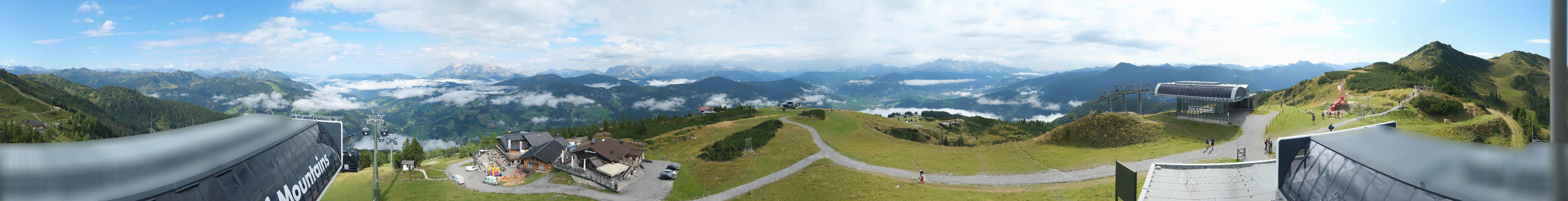 Archiv Foto Webcam Wagrain Grießenkareck - Bergstation Flying Mozart