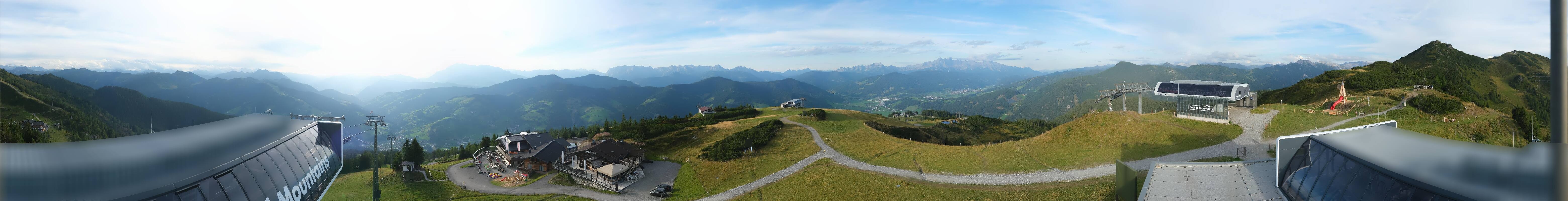 Archiv Foto Webcam Wagrain Grießenkareck - Bergstation Flying Mozart
