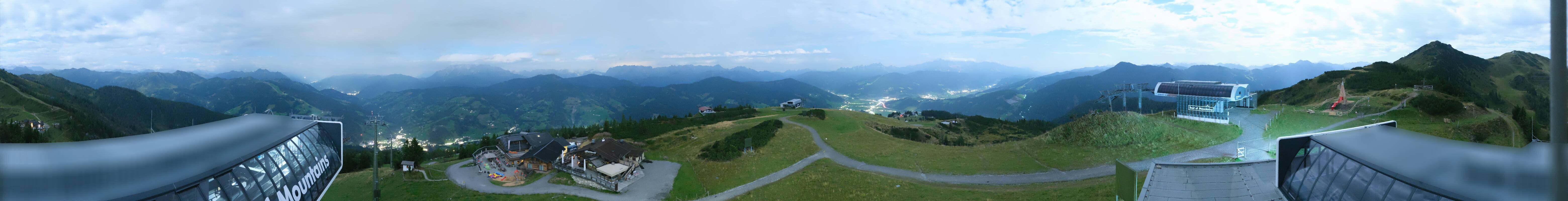 Archiv Foto Webcam Wagrain Grießenkareck - Bergstation Flying Mozart