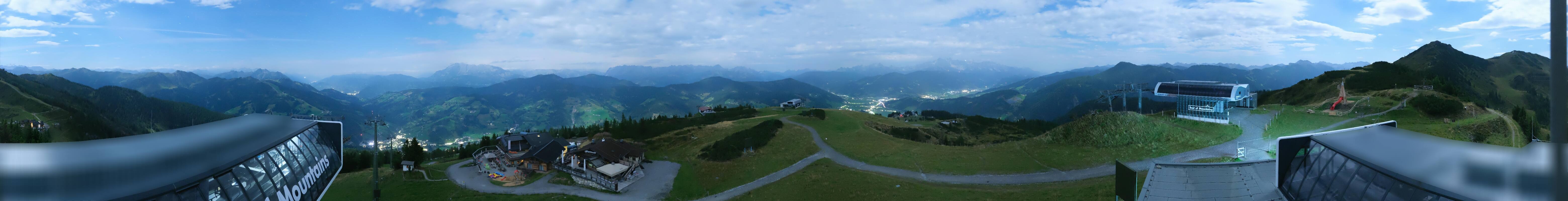 Archiv Foto Webcam Wagrain Grießenkareck - Bergstation Flying Mozart