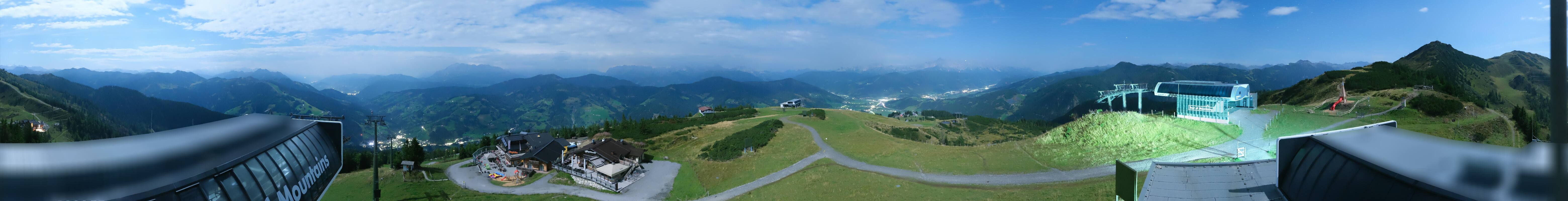 Archiv Foto Webcam Wagrain Grießenkareck - Bergstation Flying Mozart