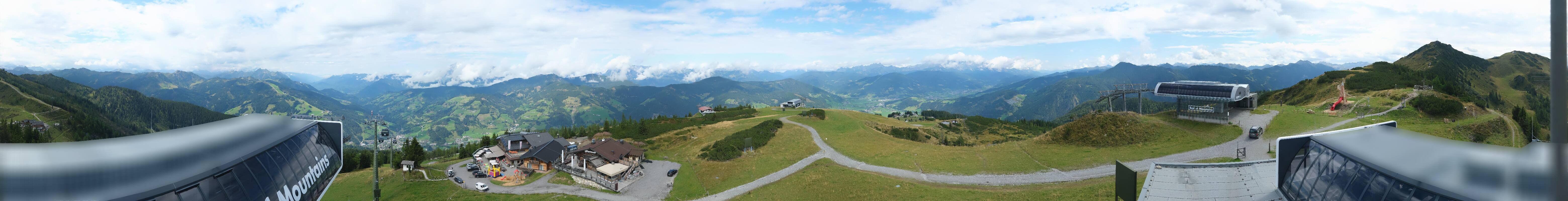 Archiv Foto Webcam Wagrain Grießenkareck - Bergstation Flying Mozart