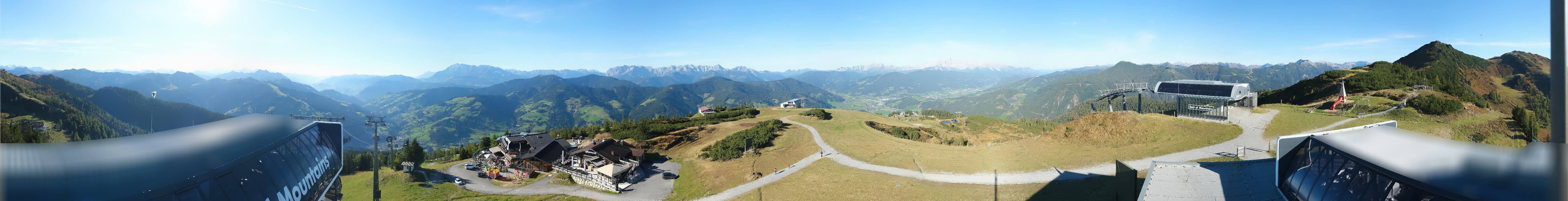 Archiv Foto Webcam Wagrain Grießenkareck - Bergstation Flying Mozart