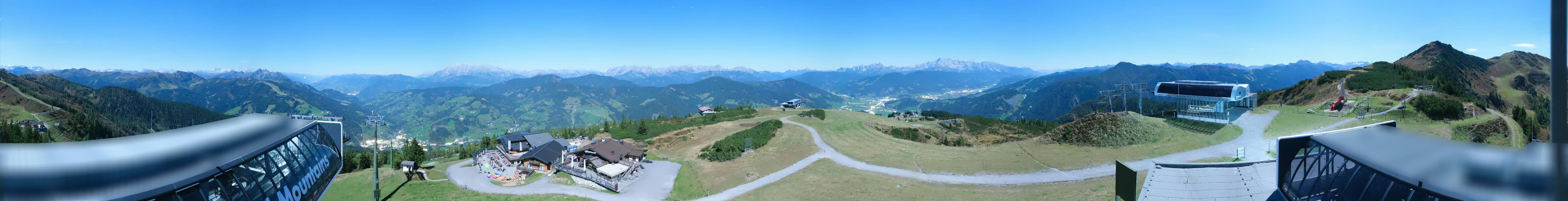 Archiv Foto Webcam Wagrain Grießenkareck - Bergstation Flying Mozart