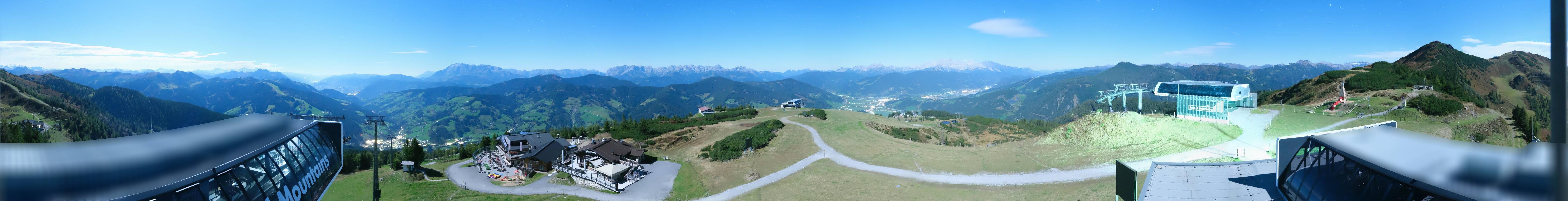 Archiv Foto Webcam Wagrain Grießenkareck - Bergstation Flying Mozart