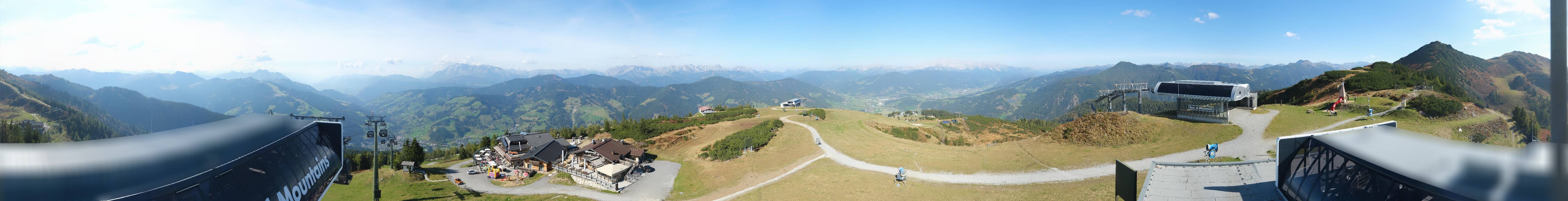 Archiv Foto Webcam Wagrain Grießenkareck - Bergstation Flying Mozart