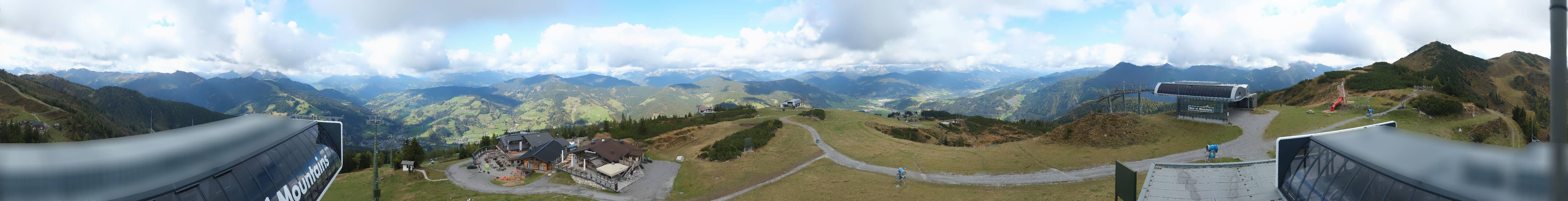 Archiv Foto Webcam Wagrain Grießenkareck - Bergstation Flying Mozart