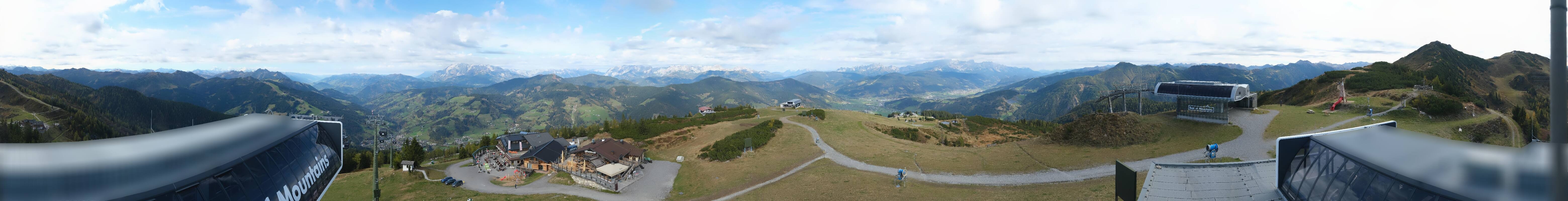 Archiv Foto Webcam Wagrain Grießenkareck - Bergstation Flying Mozart