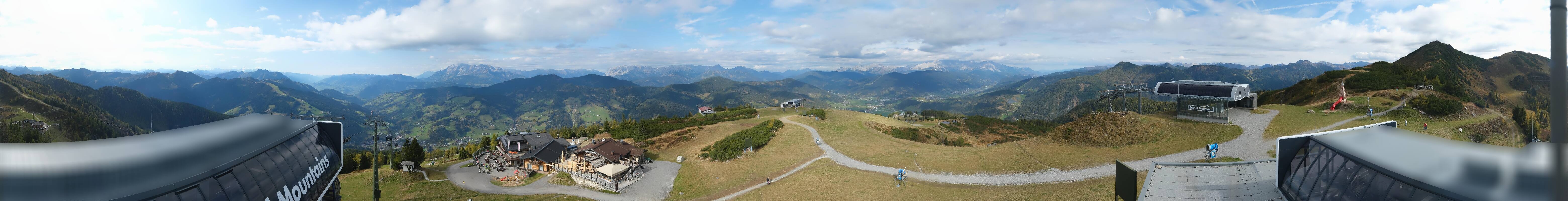 Archiv Foto Webcam Wagrain Grießenkareck - Bergstation Flying Mozart