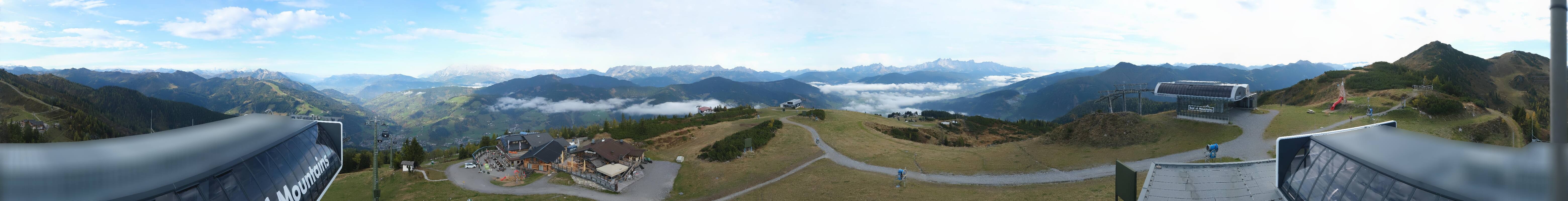 Archiv Foto Webcam Wagrain Grießenkareck - Bergstation Flying Mozart