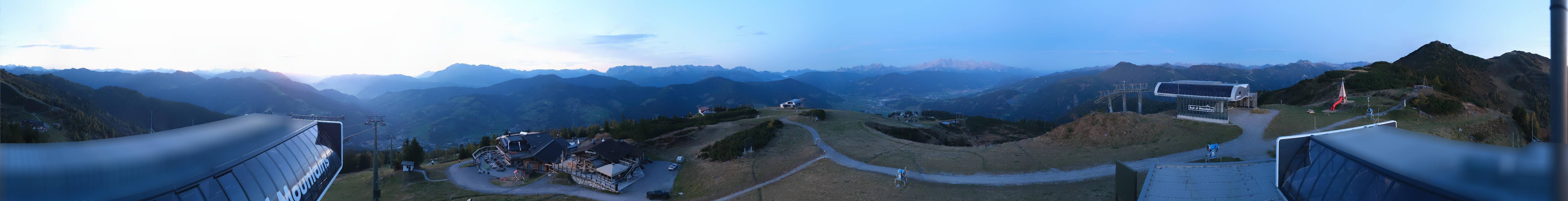 Archiv Foto Webcam Wagrain Grießenkareck - Bergstation Flying Mozart