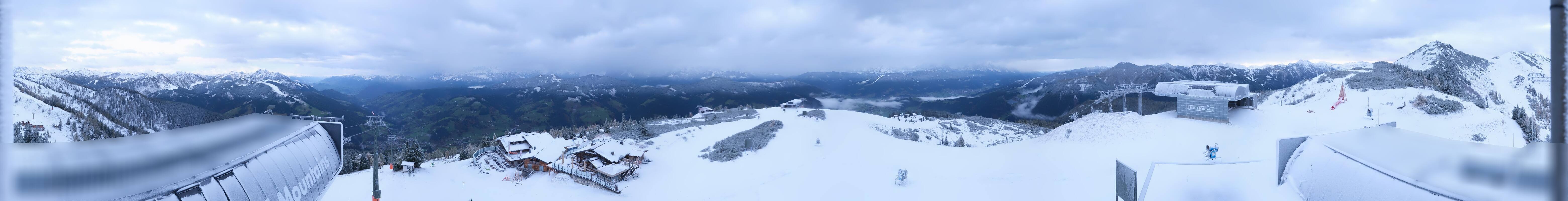 Archiv Foto Webcam Wagrain Grießenkareck - Bergstation Flying Mozart