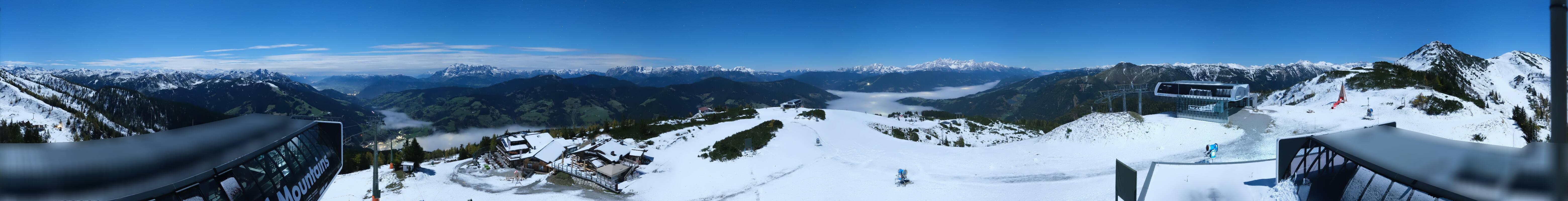 Archiv Foto Webcam Wagrain Grießenkareck - Bergstation Flying Mozart