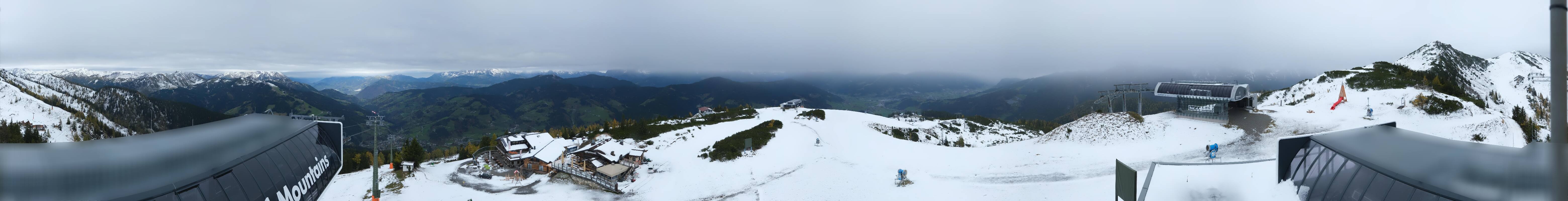 Archiv Foto Webcam Wagrain Grießenkareck - Bergstation Flying Mozart