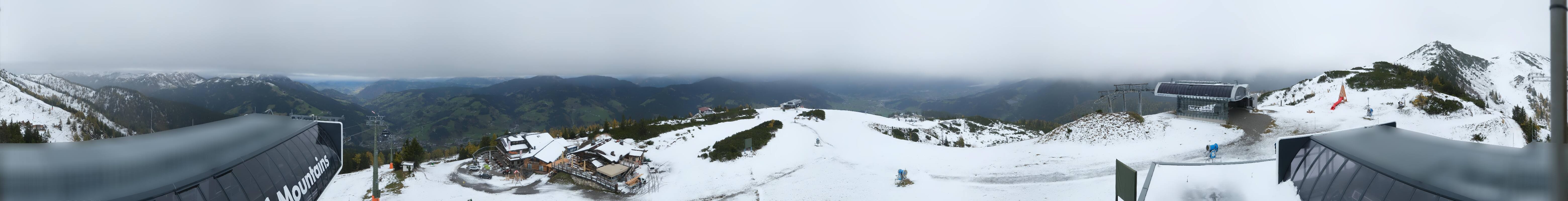 Archiv Foto Webcam Wagrain Grießenkareck - Bergstation Flying Mozart