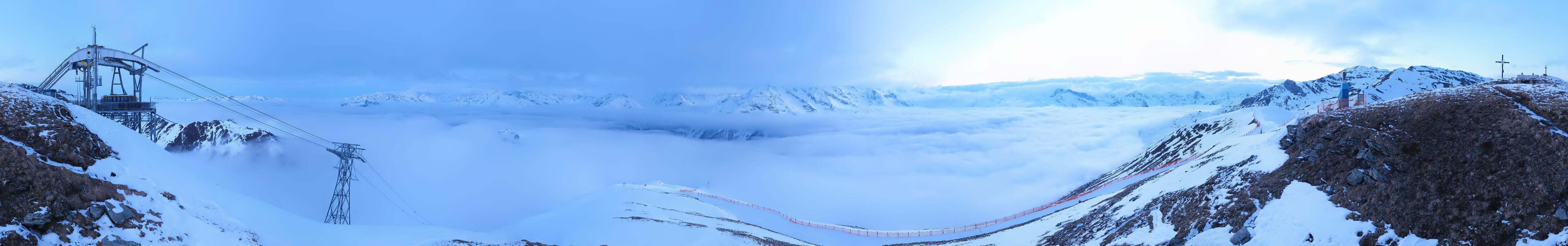 Archiv Foto Webcam Tux - Ausblick von der Wanglspitze