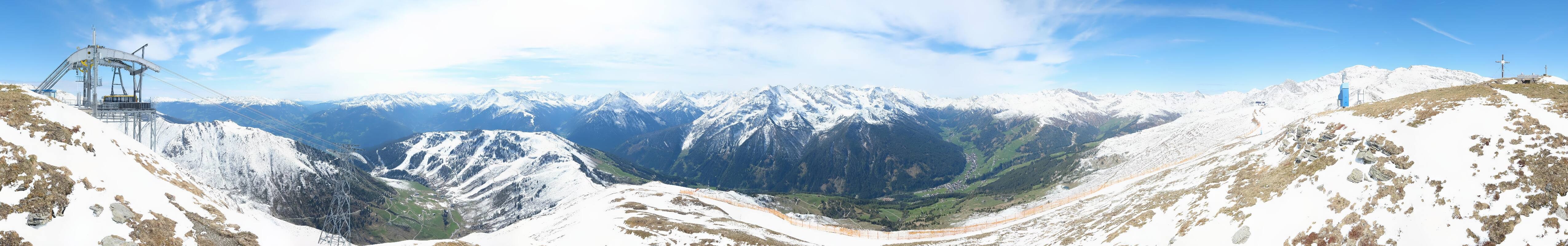 Archiv Foto Webcam Tux - Ausblick von der Wanglspitze