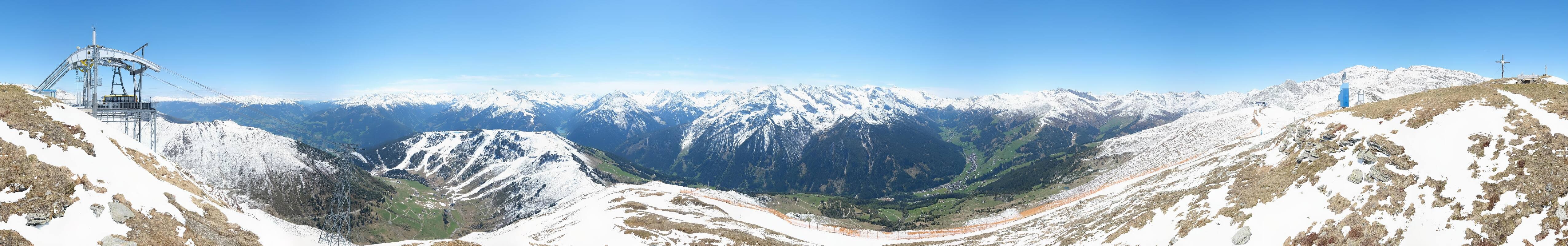 Archiv Foto Webcam Tux - Ausblick von der Wanglspitze