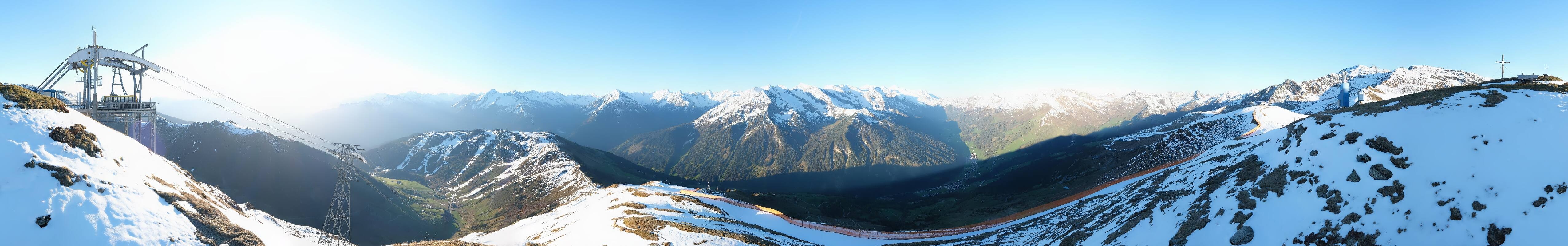 Archiv Foto Webcam Tux - Ausblick von der Wanglspitze