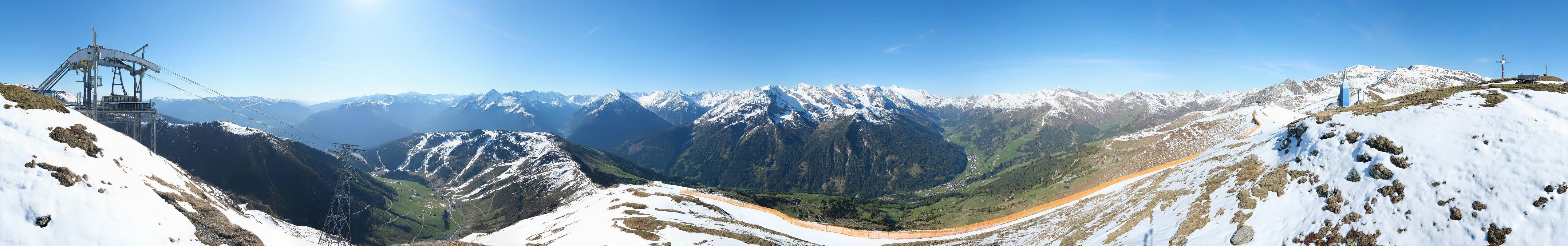 Archiv Foto Webcam Tux - Ausblick von der Wanglspitze