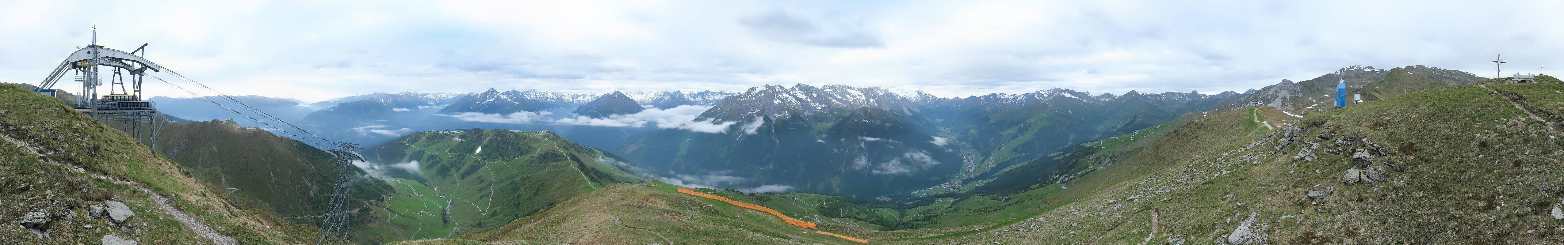 Archiv Foto Webcam Tux - Ausblick von der Wanglspitze