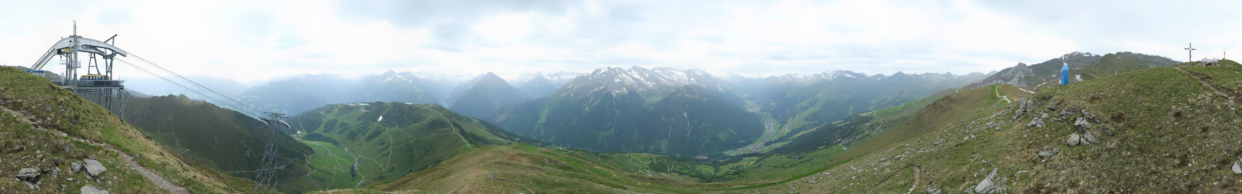 Archiv Foto Webcam Tux - Ausblick von der Wanglspitze