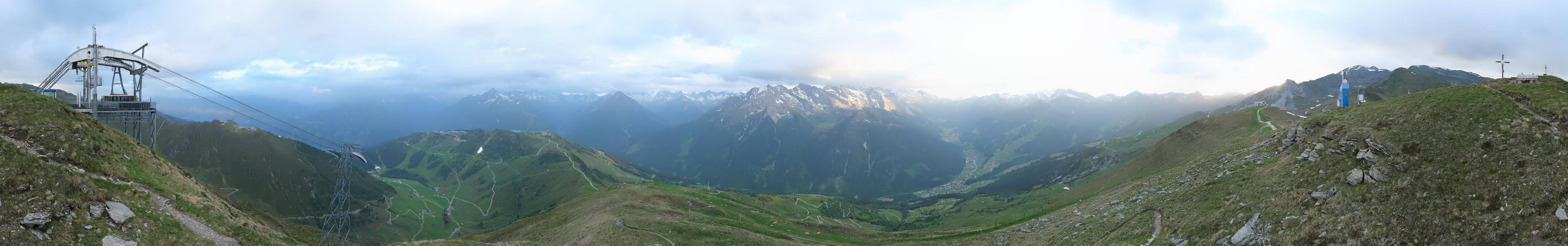 Archiv Foto Webcam Tux - Ausblick von der Wanglspitze