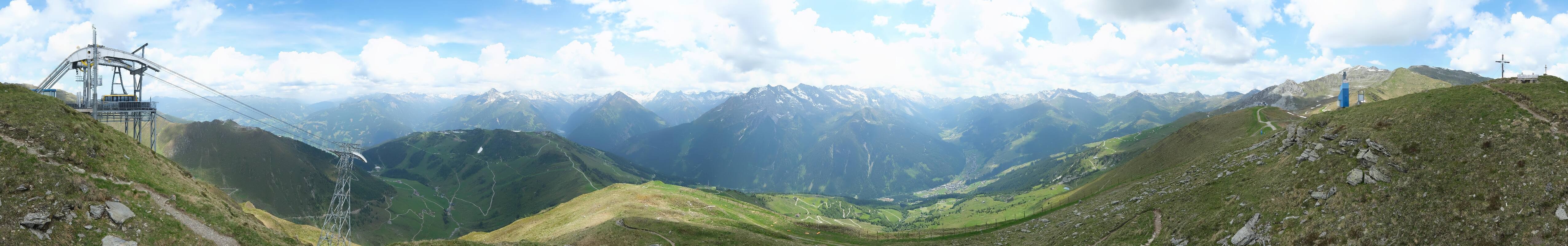 Archiv Foto Webcam Tux - Ausblick von der Wanglspitze