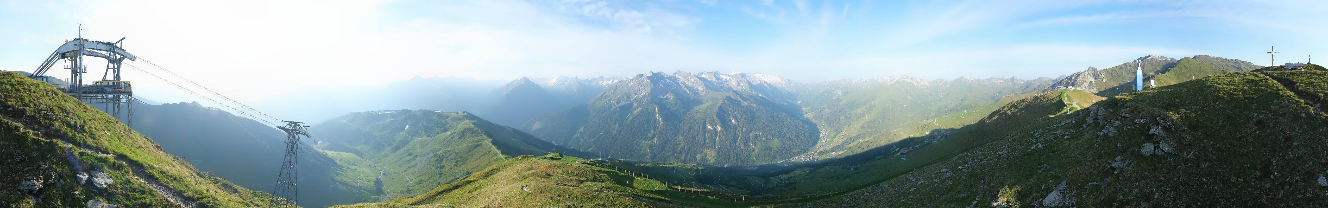 Archiv Foto Webcam Tux - Ausblick von der Wanglspitze