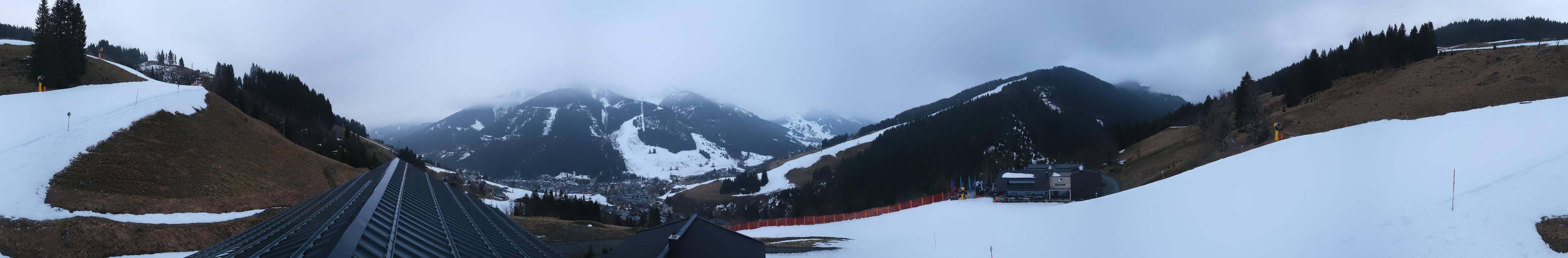 Archived image Webcam Saalbach - View from the Maisalm