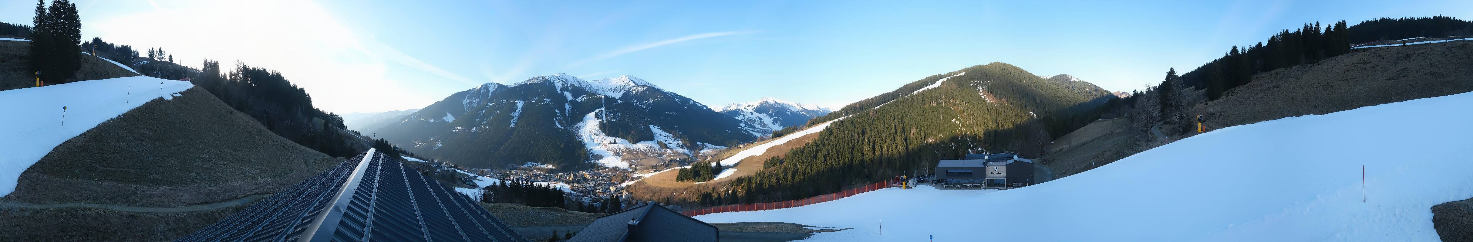 Archived image Webcam Saalbach - View from the Maisalm