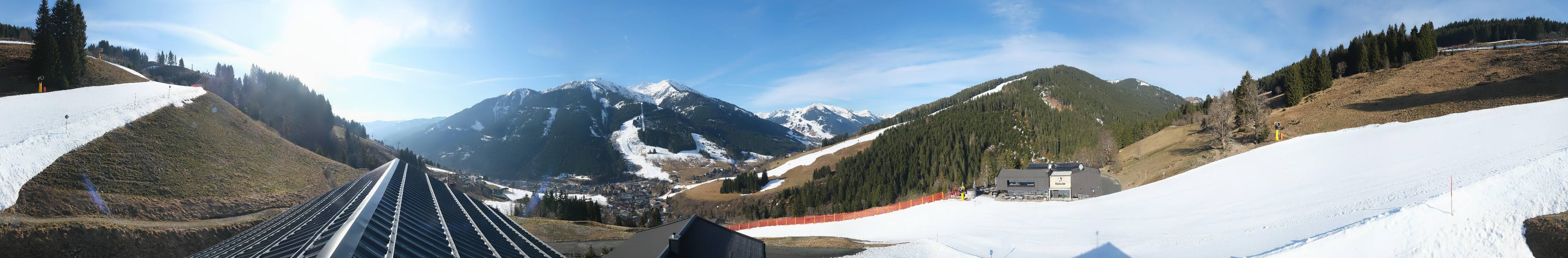 Archived image Webcam Saalbach - View from the Maisalm