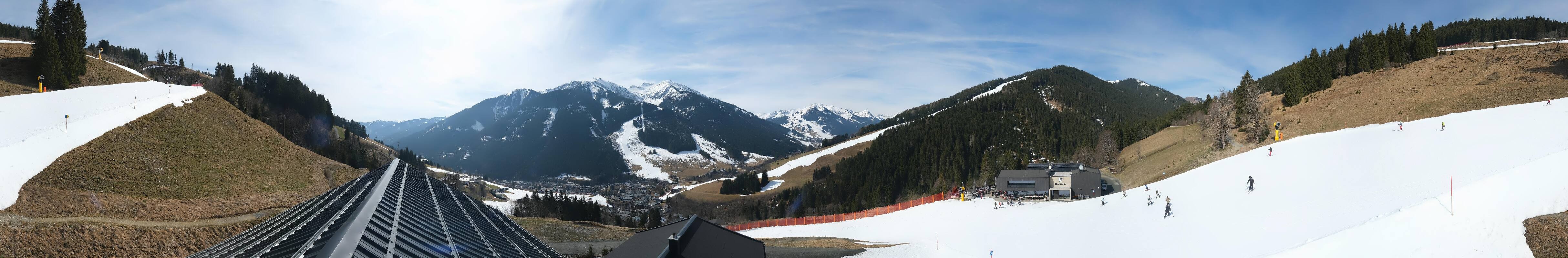 Archived image Webcam Saalbach - View from the Maisalm