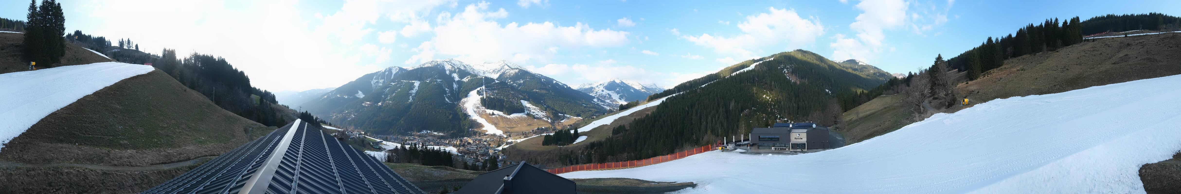 Archived image Webcam Saalbach - View from the Maisalm