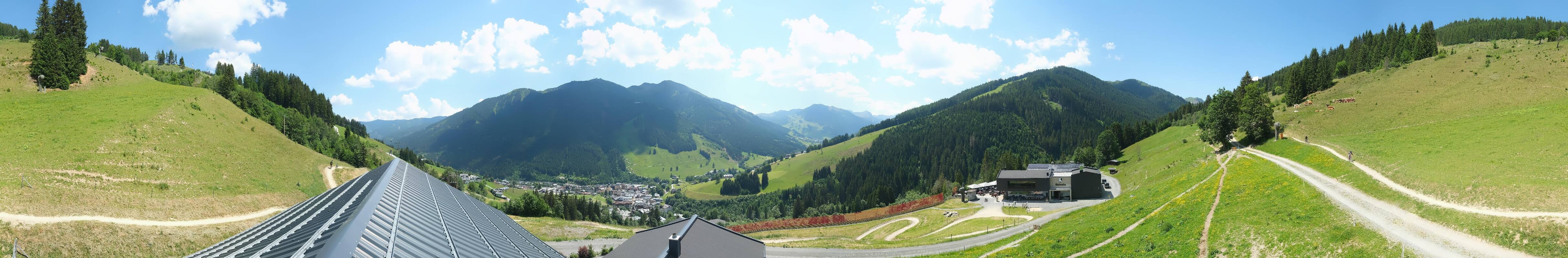 Archiv Foto Webcam Saalbach - Blick von der Maisalm