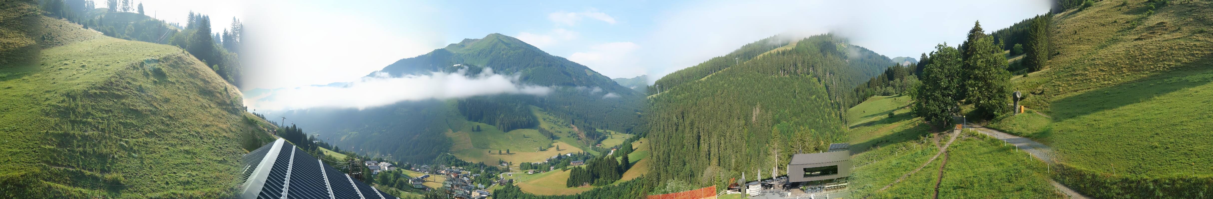 Archived image Webcam Saalbach - View from the Maisalm