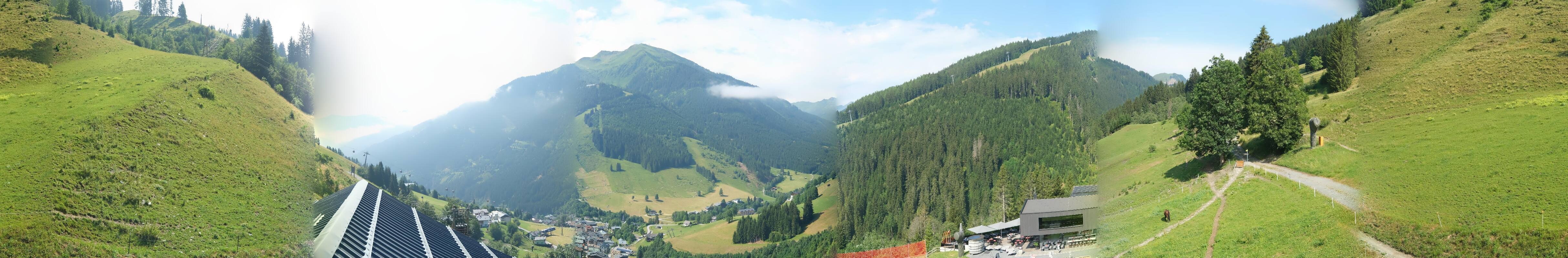 Archived image Webcam Saalbach - View from the Maisalm