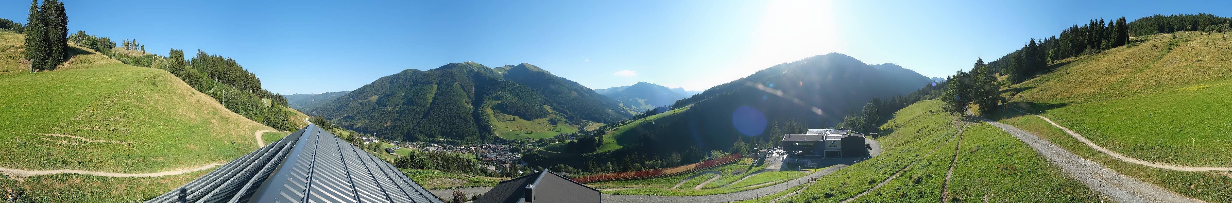 Archived image Webcam Saalbach - View from the Maisalm
