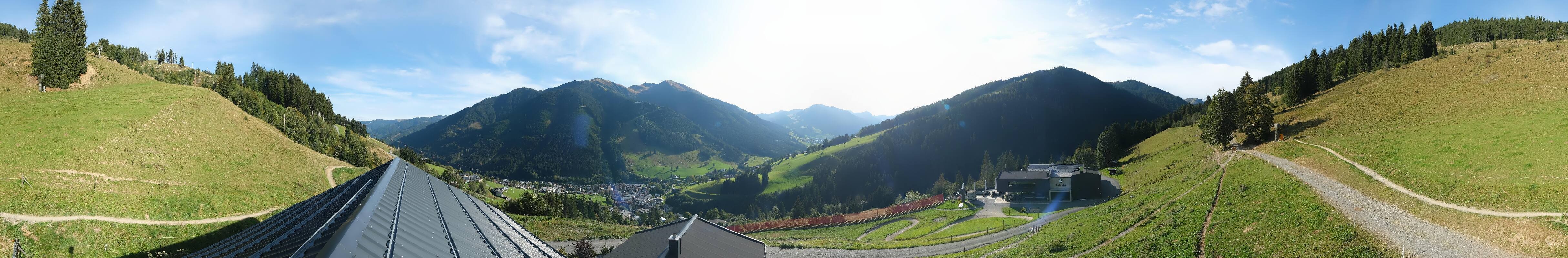 Archived image Webcam Saalbach - View from the Maisalm