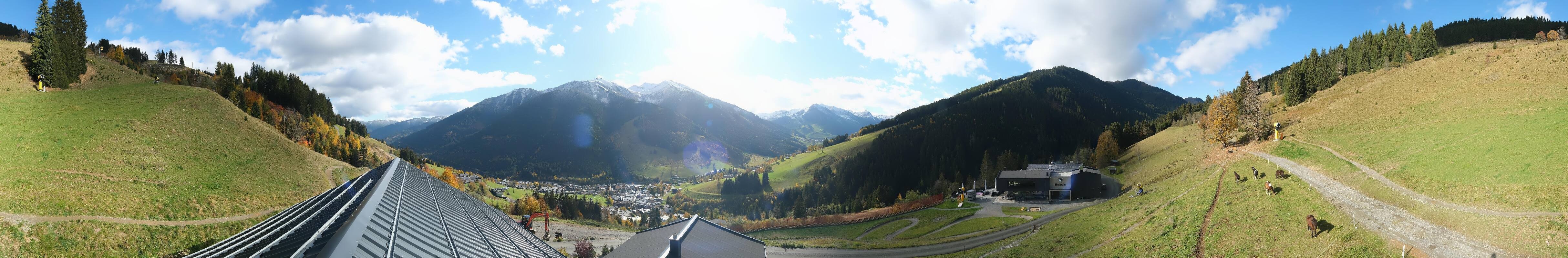 Archived image Webcam Saalbach - View from the Maisalm