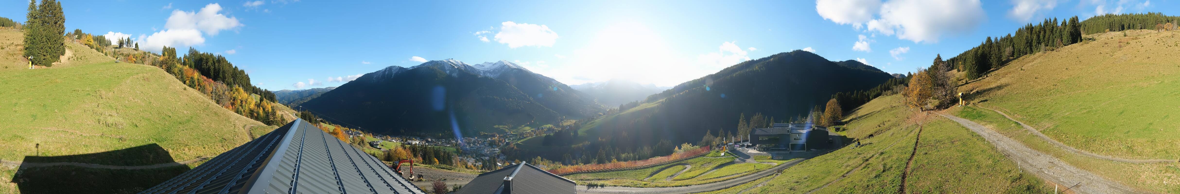 Archived image Webcam Saalbach - View from the Maisalm