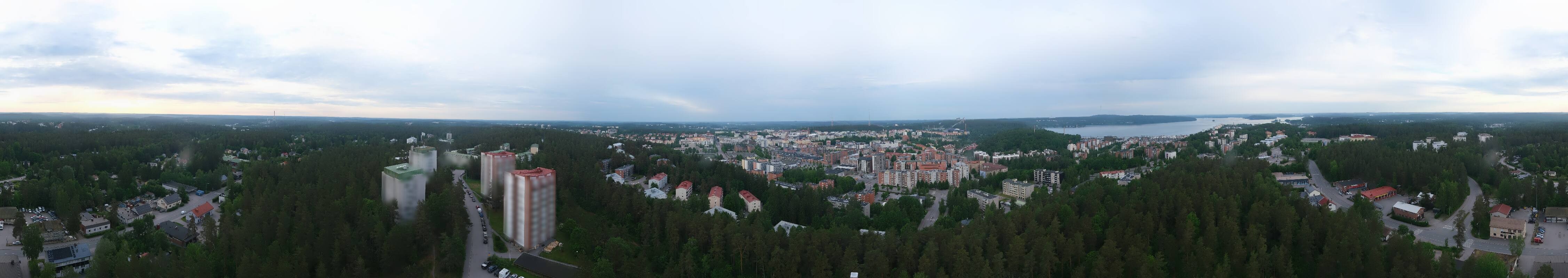 Archived image Webcam Lahti - Mustankallion water tower