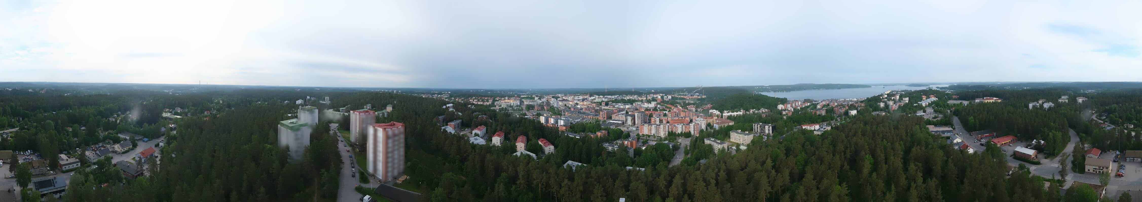 Archived image Webcam Lahti - Mustankallion water tower