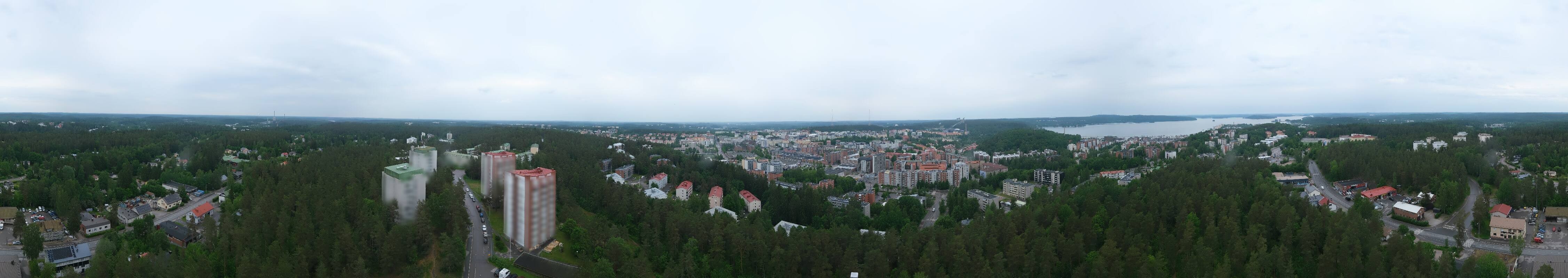 Archived image Webcam Lahti - Mustankallion water tower