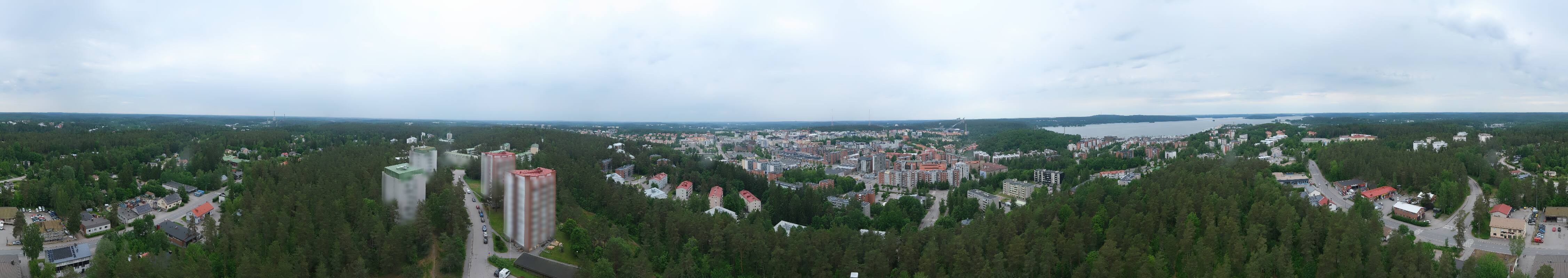 Archived image Webcam Lahti - Mustankallion water tower