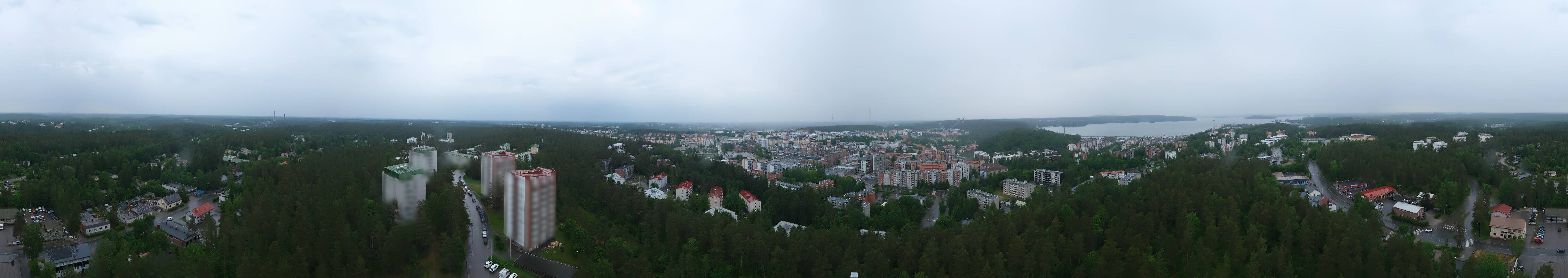 Archived image Webcam Lahti - Mustankallion water tower